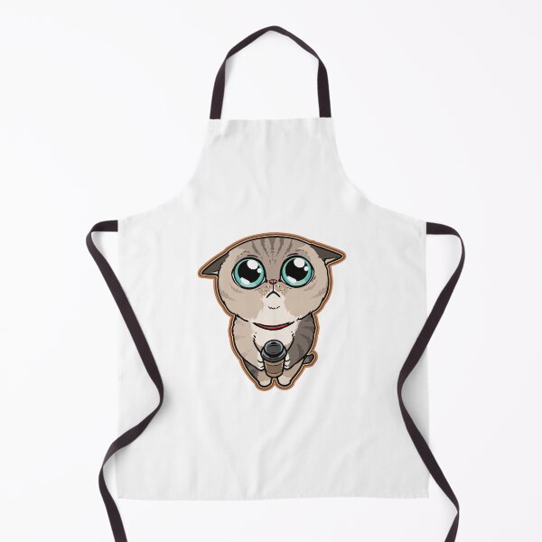 Item preview, Cute Big Eyes Cat Holding Coffee Cup Please designed and sold by dmladero.