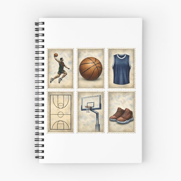 Item preview, Vintage Basketball Stamps Sports Collection designed and sold by HandicraftArt.