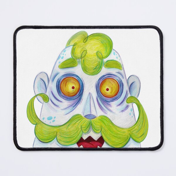 Item preview, Funny Mustache Monster Portrait designed and sold by sankura.