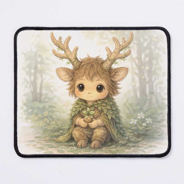 Item preview, L’il Cernunnos – Feeling a Little Lost in the Woods? Cute Support Card designed and sold by Haunted House of Cards.