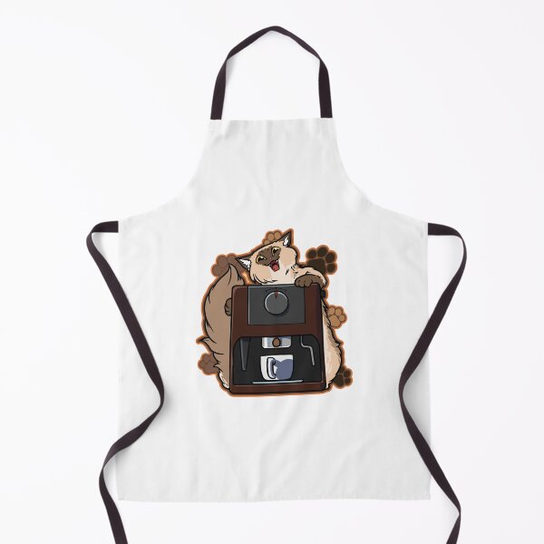 Item preview, Barista Cat Making Coffee with Espresso Machine designed and sold by dmladero.