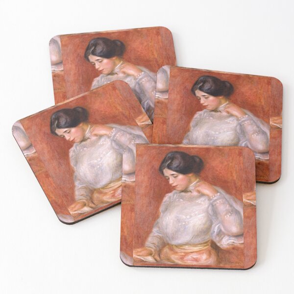 Item preview, Graziella by Pierre-Auguste Renoir: Warm Impressionist Portrait Poster designed and sold by artofuniverse.