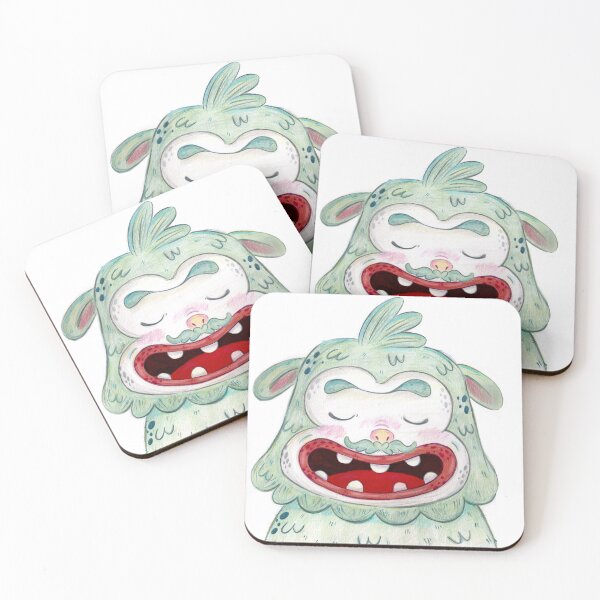 Item preview, Cute Snow Monster With Mustache designed and sold by sankura.