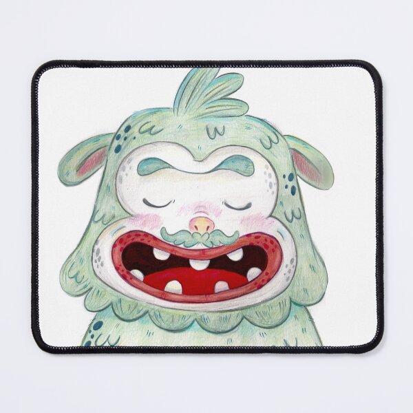 Item preview, Cute Snow Monster With Mustache designed and sold by sankura.
