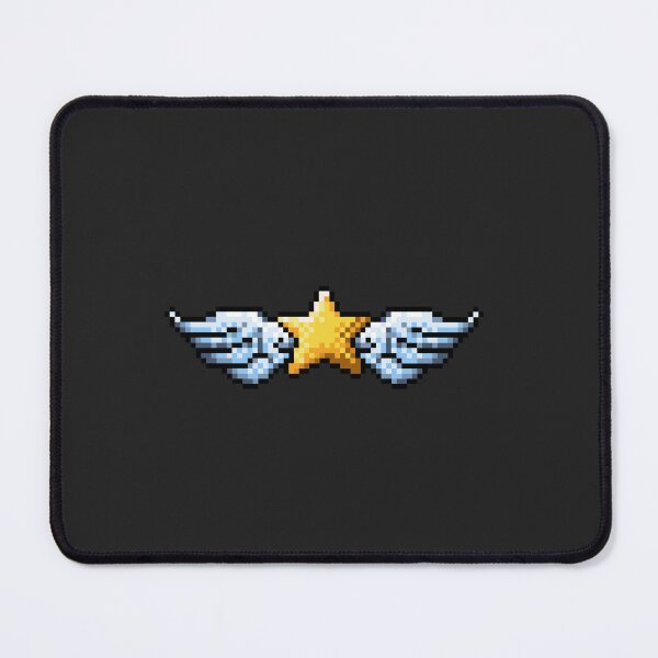 Item preview, Retro Pixel Art Golden Star with Wings designed and sold by OneToTee.
