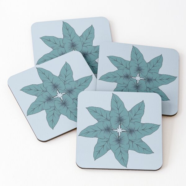 Item preview, Calla Lily Leaves in Blue designed and sold by Renai Petty.