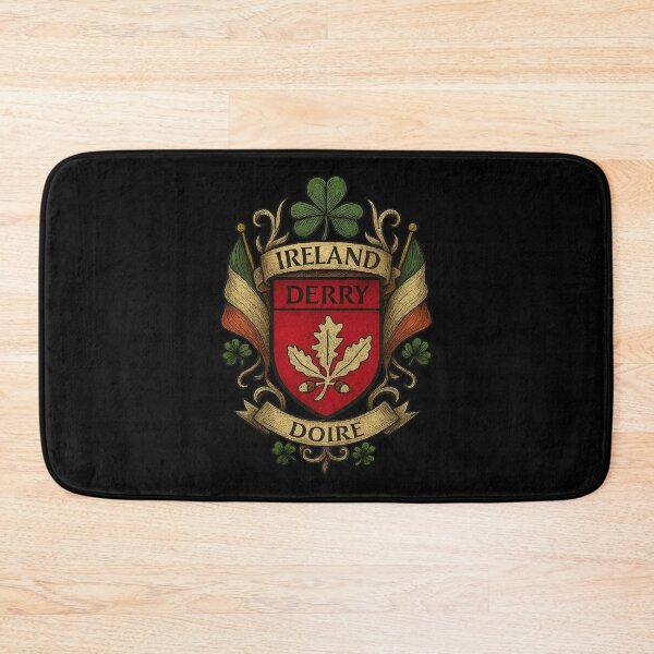 Item preview, County Derry Ireland Coat of Arms Heritage designed and sold by REAL IRISH GIFTS.
