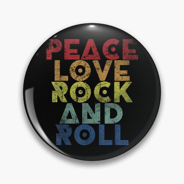 Item preview, Vintage Peace Love Rock And Roll Distressed Rock Concert designed and sold by NatalieCWilk.