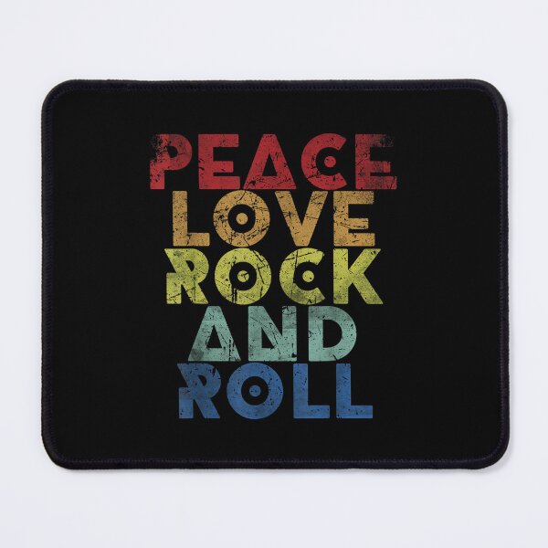 Item preview, Vintage Peace Love Rock And Roll Distressed Rock Concert designed and sold by NatalieCWilk.