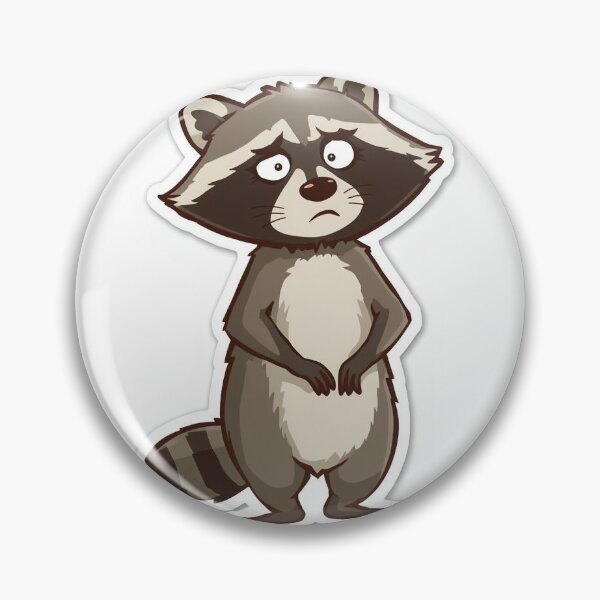 Item preview, Awkward Raccoon I Shouldn’t Be Here Sticker – Funny Social Anxiety Meme designed and sold by nashthrift.