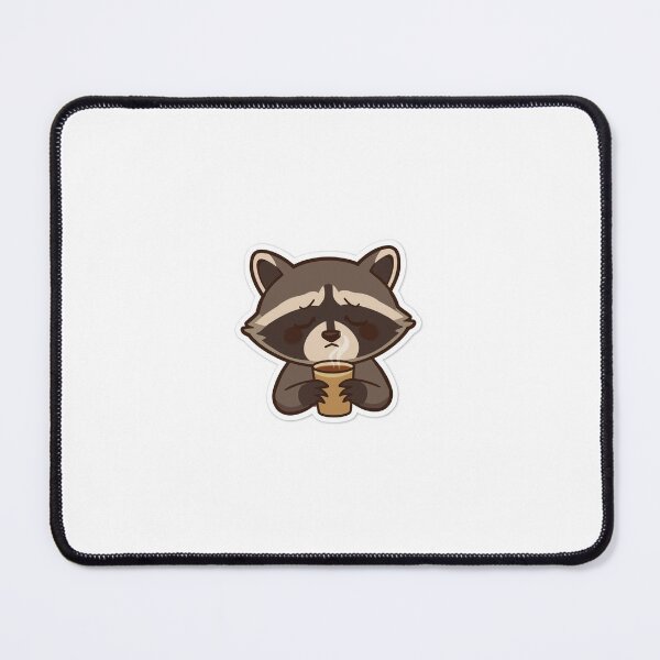 Item preview, Tired Raccoon Night Shift Energy Sticker – Funny Late Night Work Meme designed and sold by nashthrift.