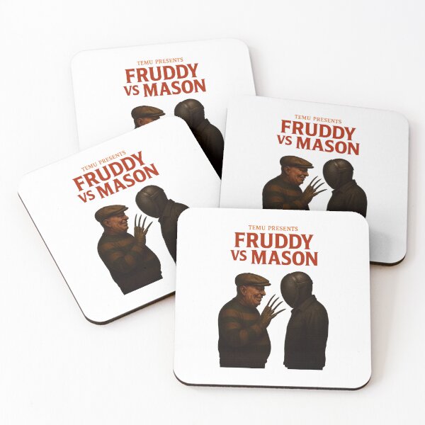Item preview, Temu Presents Fruddy Vs Mason Parody Movie Poster of Freddy Vs. Jason designed and sold by Donsean22.