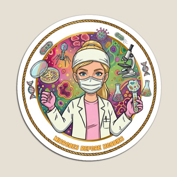Item preview, Microbes before hobbies (microbiologist) designed and sold by Nurse Eve.