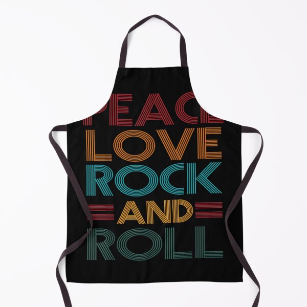 Item preview, Retro Peace Love Rock N Roll Distressed Rock Concert Music designed and sold by NatalieCWilk.
