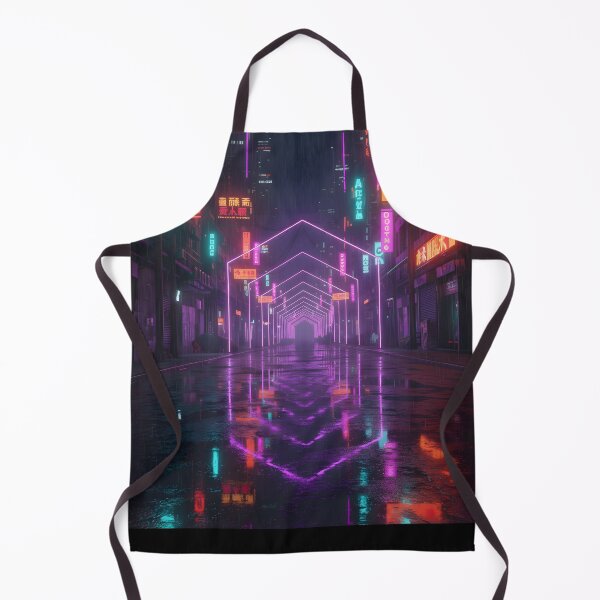 Item preview, Tokyo Cyberpunk Night - Neon Purple Rain designed and sold by ZETORA Studio.