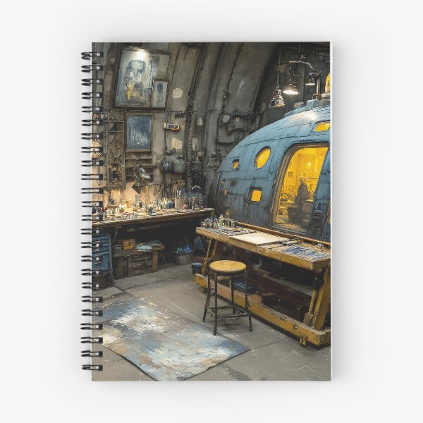Item preview, Steampunk Artist Workshop with Giant Blue Submersible Capsule designed and sold by EK-World.