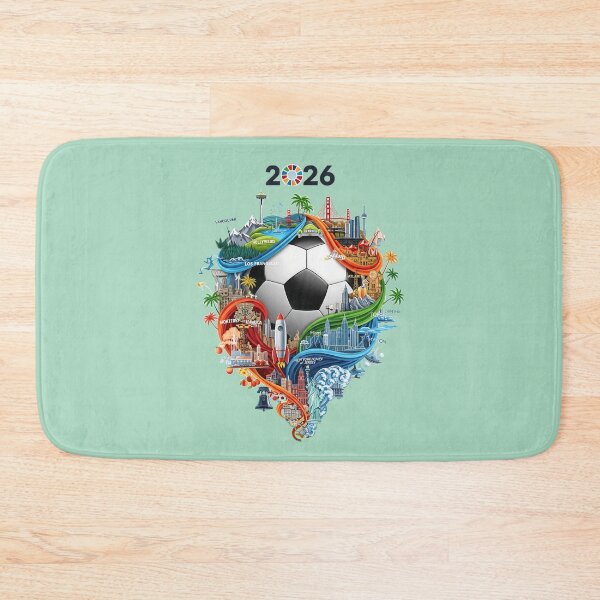 Item preview, Football World Map designed and sold by UrbanPrts.
