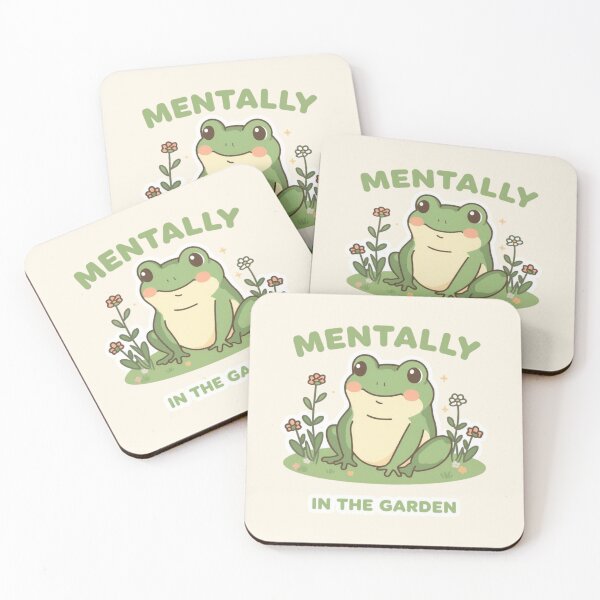 Item preview, Mentally In The Garden - Cute Frog Aesthetic designed and sold by VeroChaos.