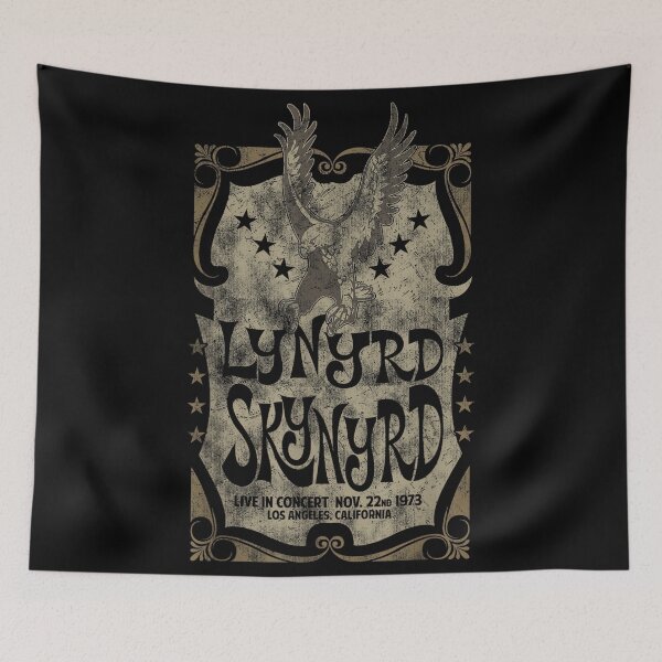 Item preview, Lynyrd Skynyrd Funky Gig Poster LA Free Bird Retro 70s Rock designed and sold by NatalieCWilk.