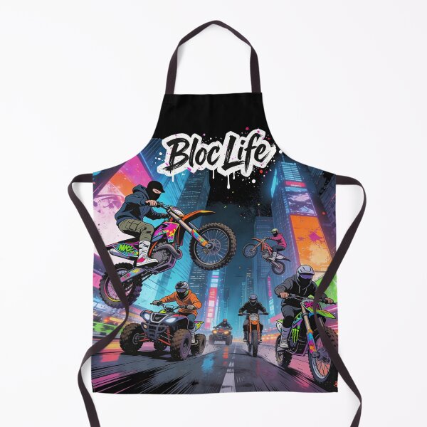 Item preview, Bloc Life – Urban Riders Neon Style Street Art Manga designed and sold by PLUSHIWORLDtm.