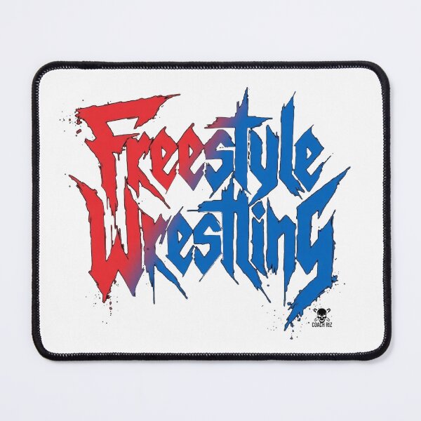 Item preview, Freestyle Wrestling Metal - Red Blue Grit Logo designed and sold by Coach-Riz.