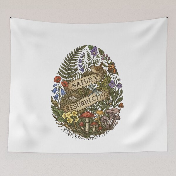 Item preview, Natura Resurrectio - Celestial Botanical Egg & Wildlife Guardian designed and sold by MiaStyleStudio.