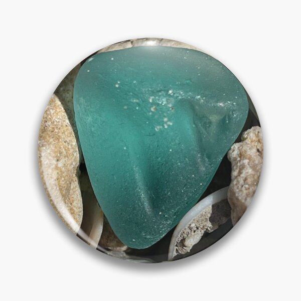 Item preview, Aqua patterned seaglass  designed and sold by Jums-Med.