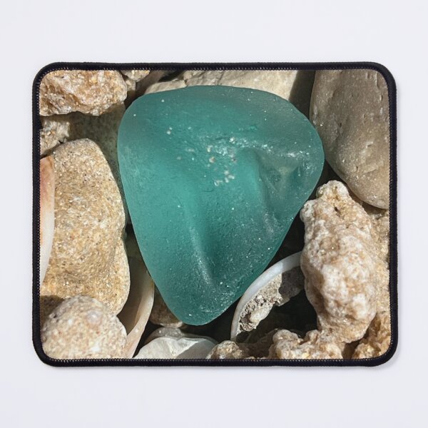 Item preview, Aqua patterned seaglass  designed and sold by Jums-Med.