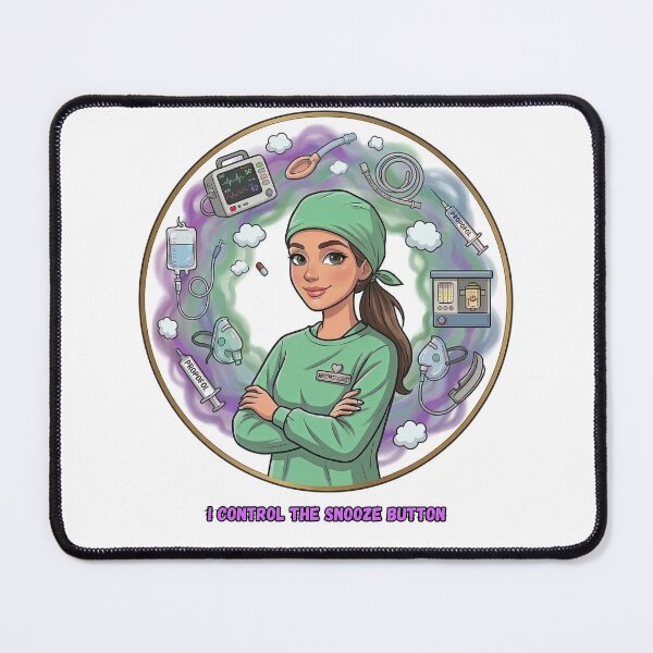 Item preview, I control the snooze button (anesthesiologist) designed and sold by Nurse Eve.