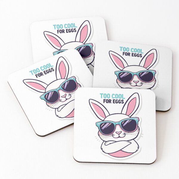 Item preview, funny easter Too Cool For Eggs designed and sold by Uglyandcute.