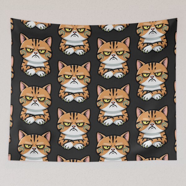 Item preview, Funny Angry Cat Feed Me Now Or Scratch - Grumpy Tabby designed and sold by AdriqnArt.