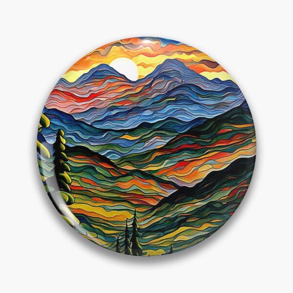 Item preview, Mountain Range with Pine Forest designed and sold by George Hutton Hunter.