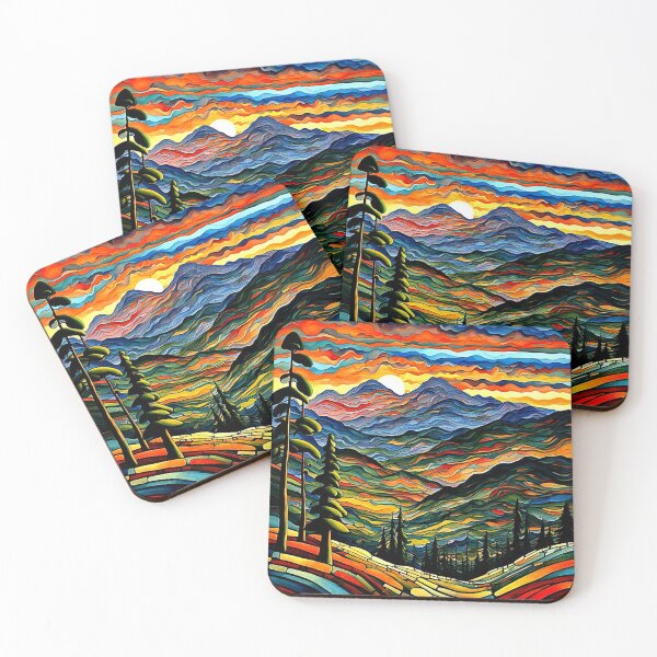 Item preview, Mountain Range with Pine Forest designed and sold by George Hutton Hunter.