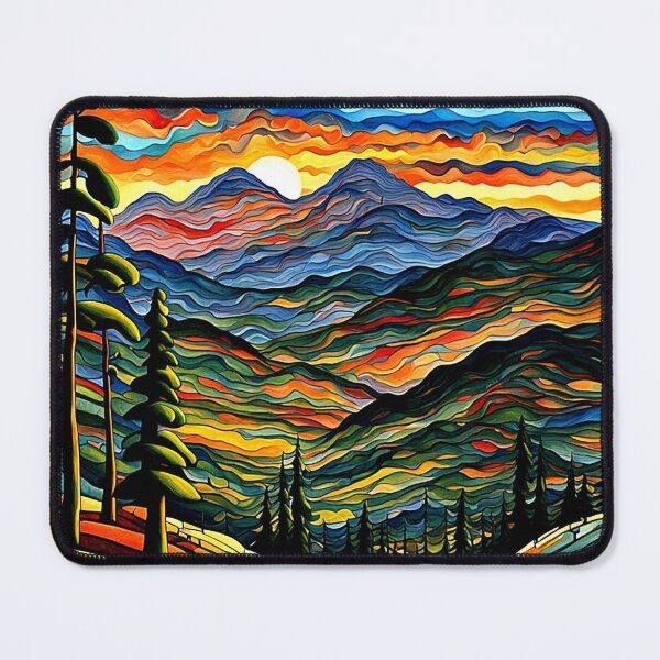 Item preview, Mountain Range with Pine Forest designed and sold by George Hutton Hunter.