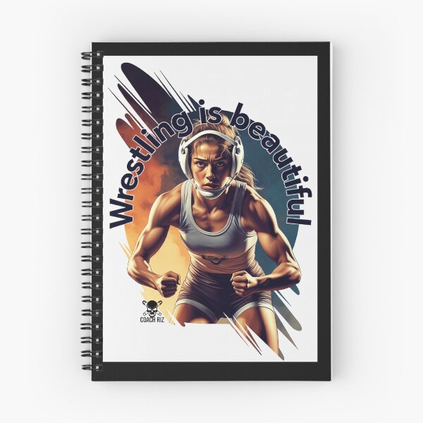 Item preview, Wrestling is Beautiful - Fierce Female Wrestler Charge designed and sold by Coach-Riz.