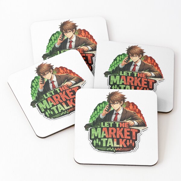 Item preview, Let The Market Talk Anime Trader designed and sold by VolatilityEdge.