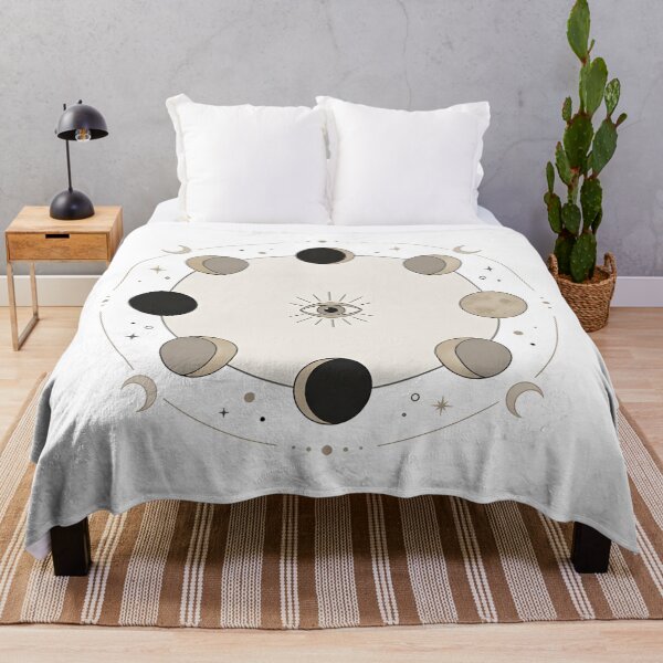 Item preview, Minimalist Moon Phases Boho Spiritual Celestial Aesthetic Wall Art Design designed and sold by Jayara [Born To Reign].