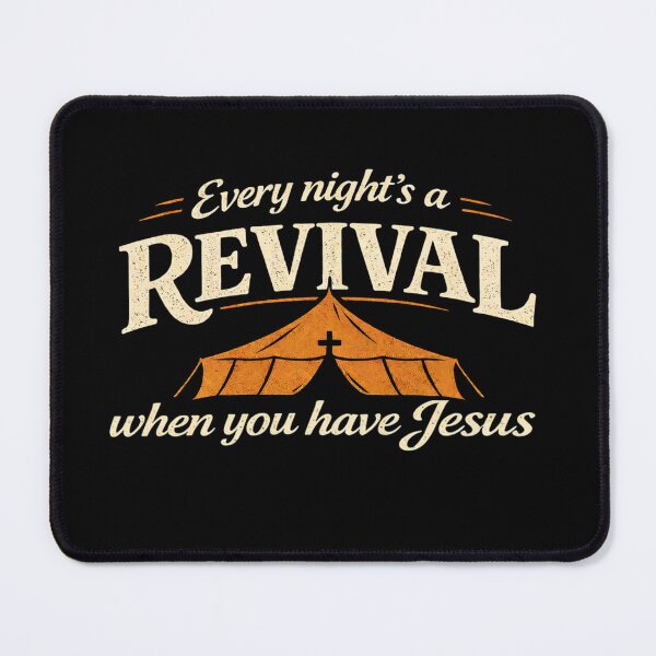 Item preview, Every Night’s a Revival When You Have Jesus Vintage Christian Design designed and sold by LanternForge.