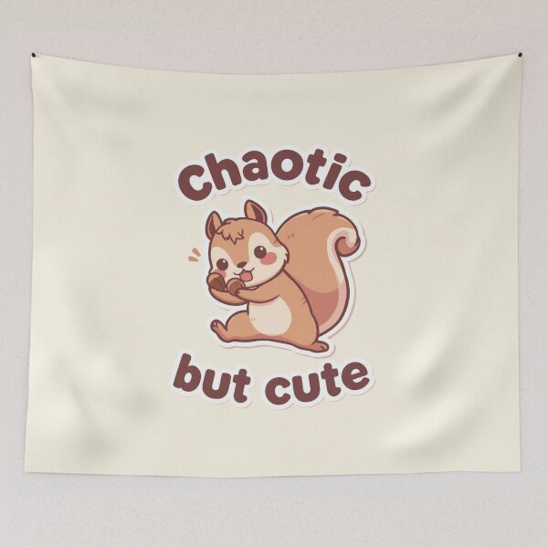 Item preview, Chaotic But Cute - Adorable Squirrel Aesthetic designed and sold by VeroChaos.