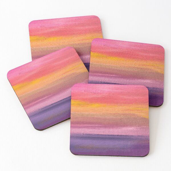 Item preview, Sunset Colors Love abstract colorful art in pink, orange and purple designed and sold by Susanna Schorr.