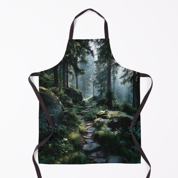 Item preview, Enchanted Sunlit Forest Path with Mossy Rocks and God Rays designed and sold by EK-World.