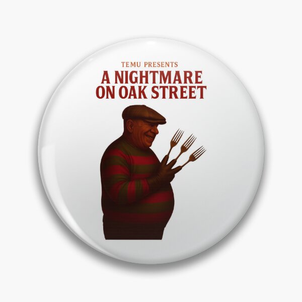 Item preview, Temu Presents A Night Mare on Oak Street Parody | Knockoff Horror Meme Design | Budget Nightmare Spoof Funny Art of A Nightmare on Elm Street designed and sold by Donsean22.
