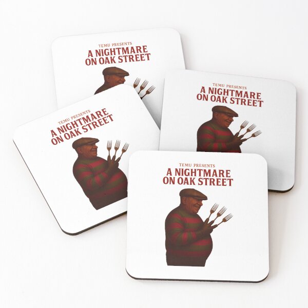 Item preview, Temu Presents A Night Mare on Oak Street Parody | Knockoff Horror Meme Design | Budget Nightmare Spoof Funny Art of A Nightmare on Elm Street designed and sold by Donsean22.