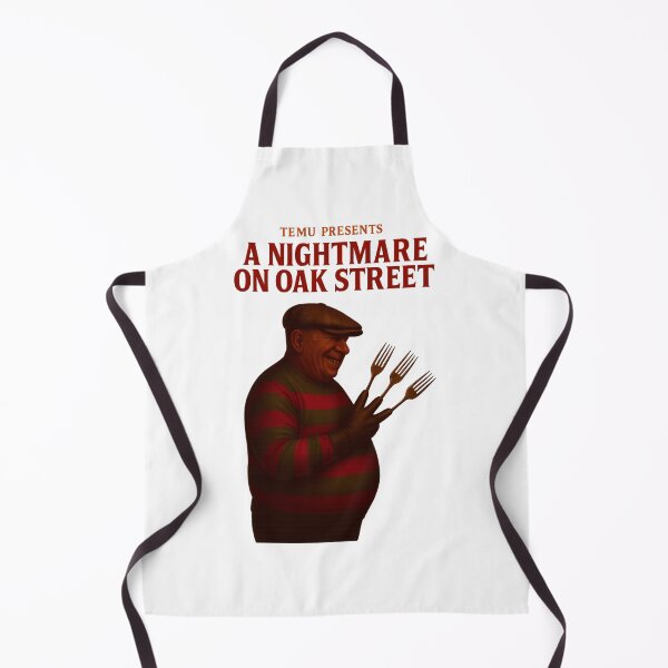 Item preview, Temu Presents A Night Mare on Oak Street Parody | Knockoff Horror Meme Design | Budget Nightmare Spoof Funny Art of A Nightmare on Elm Street designed and sold by Donsean22.