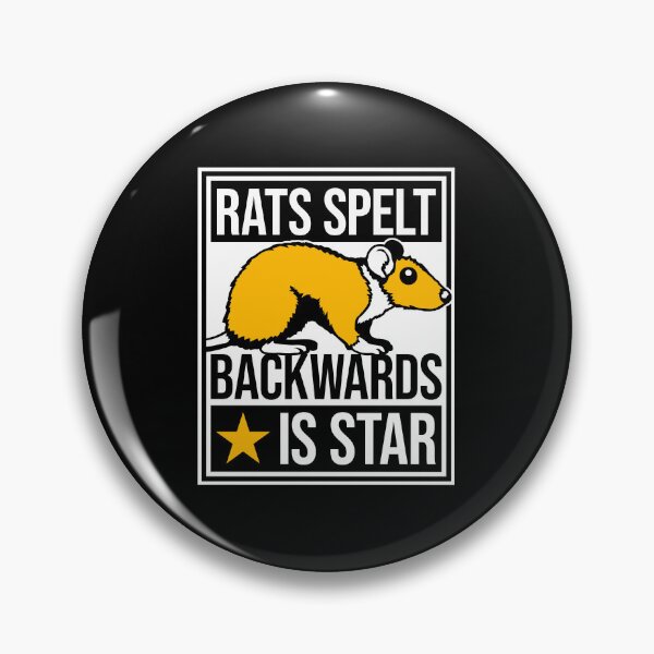 Item preview, Rats Spelt Backwards Is Star Funny Clever Quote Logo designed and sold by shirt-o-mat.