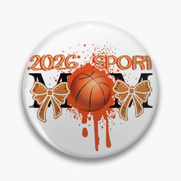 Item preview, 2026 Basketball Sport Mom Festive Gingerbread Bow Design designed and sold by BeatyinChaos.
