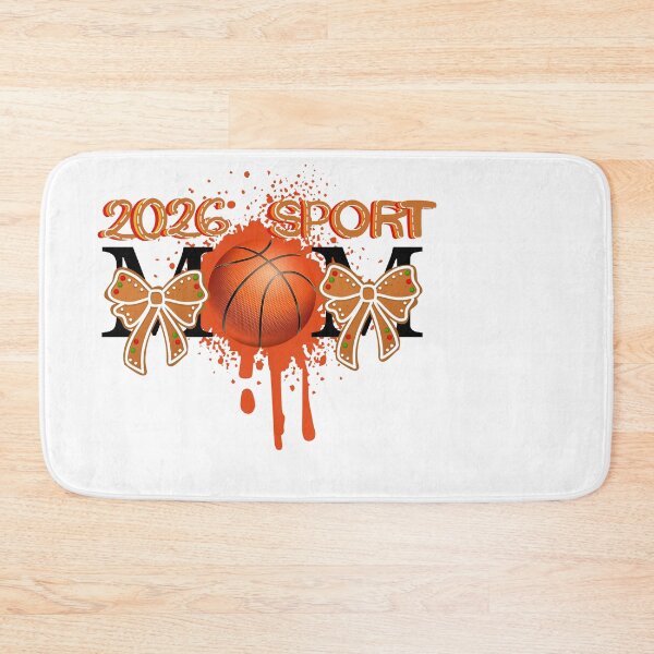 Item preview, 2026 Basketball Sport Mom Festive Gingerbread Bow Design designed and sold by BeatyinChaos.