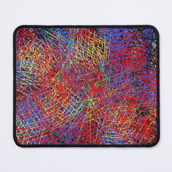 Item preview, A lucky mix of colorful abstract designs in red, blue, yellow, green and black. designed and sold by Susanna Schorr.