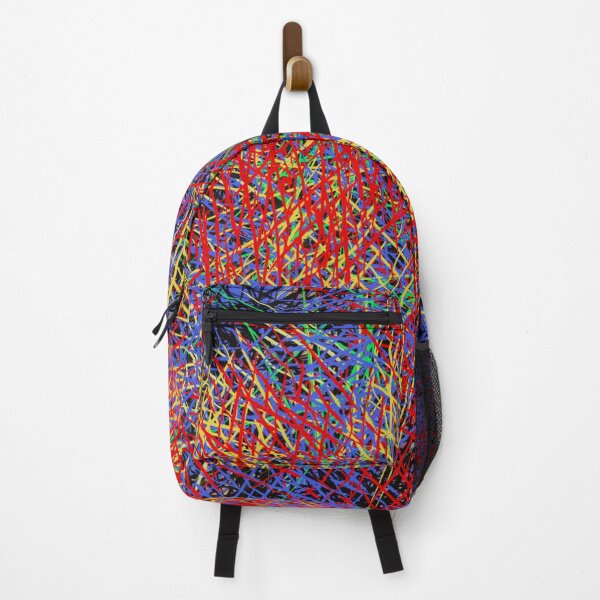 Item preview, A lucky mix of colorful abstract designs in red, blue, yellow, green and black. designed and sold by Susanna Schorr.