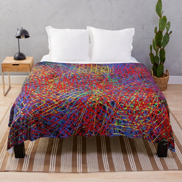 Item preview, A lucky mix of colorful abstract designs in red, blue, yellow, green and black. designed and sold by Susanna Schorr.